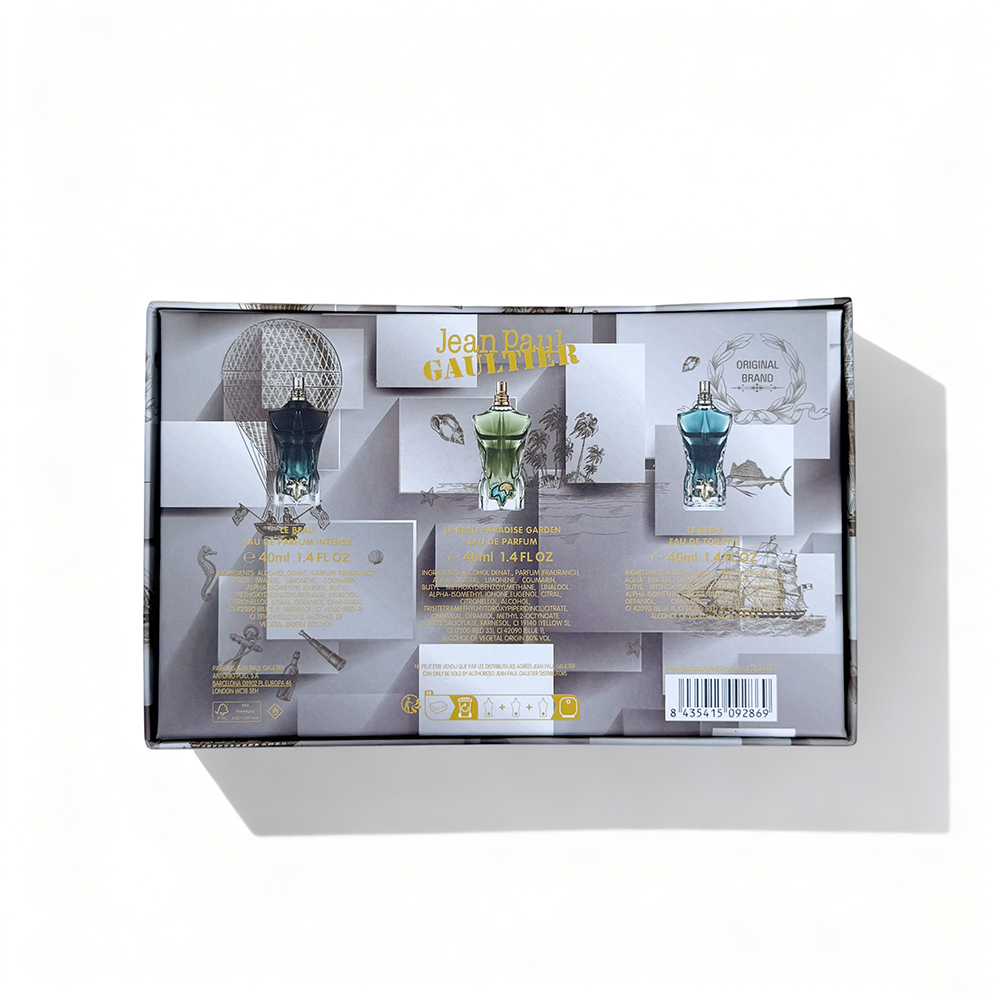 New Jean Paul Gaultier White Box Le Male Miniature 3-Piece Set