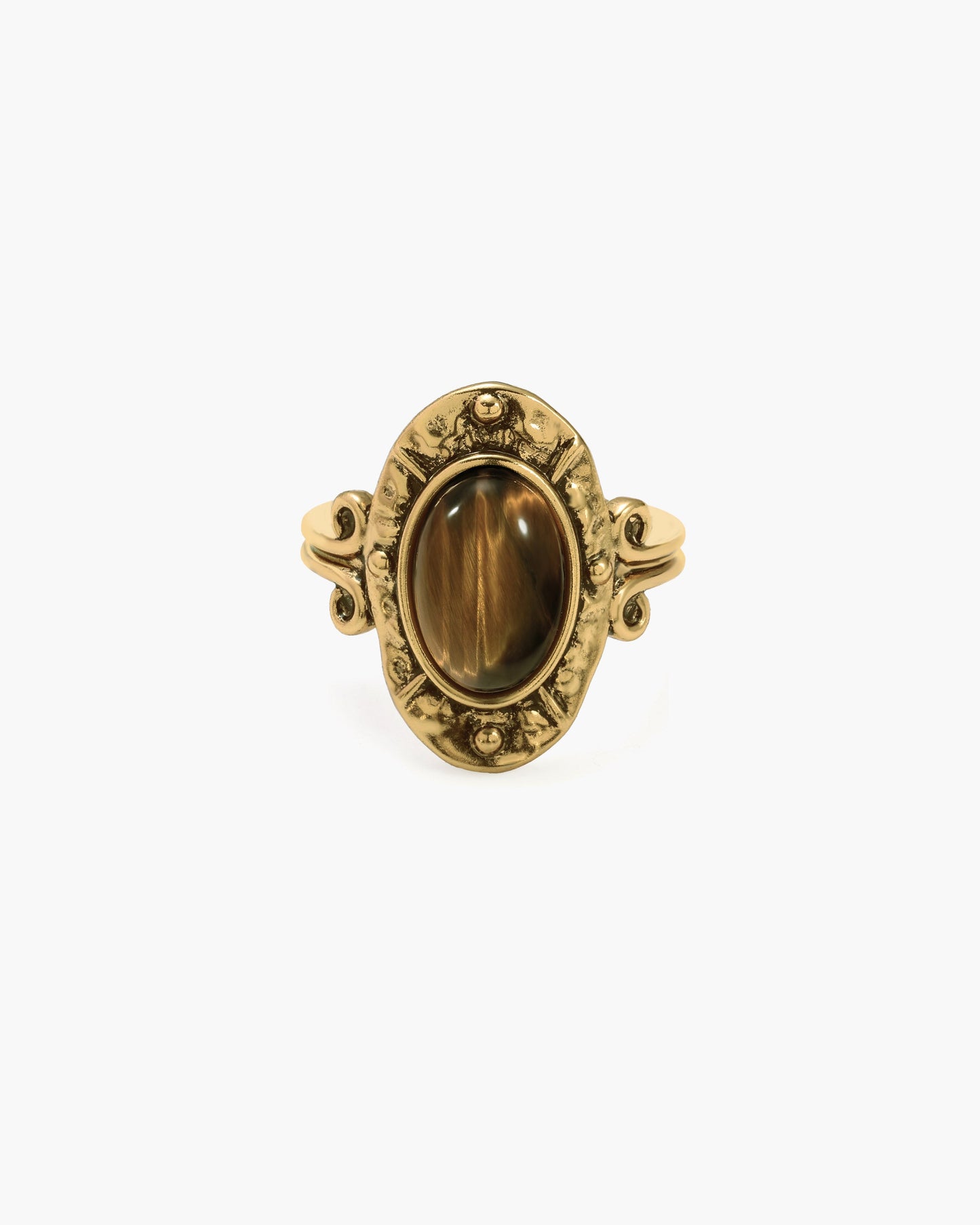Mosswood Prehnite Ring