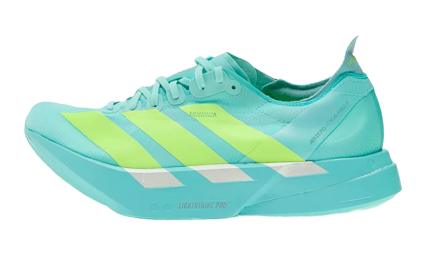 ADIZERO ADIOS PRO 4 FLASH AQUA LUCID LEMON JR1251