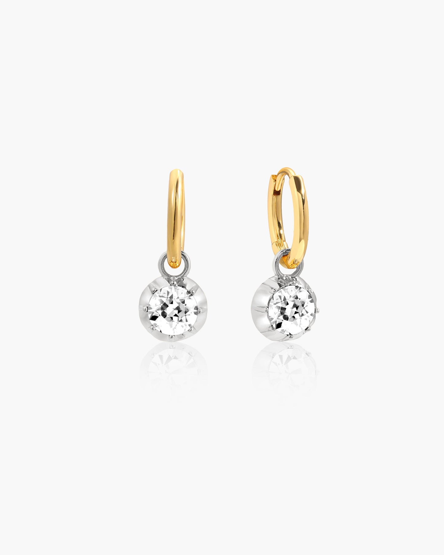 Georgian Detachable Hoop Earrings in Gold