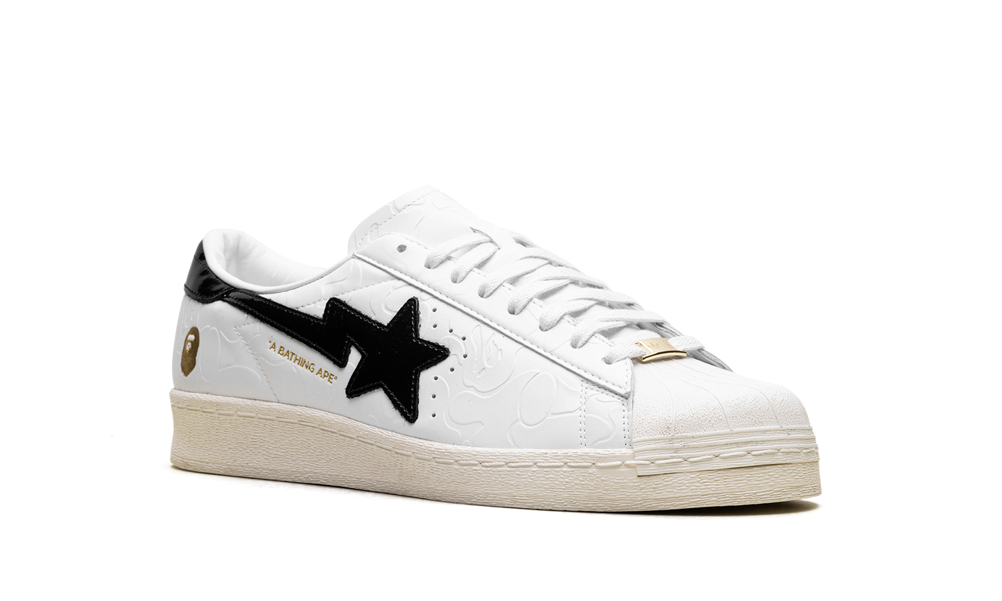 Superstar Vintage A Bathing Ape - White Black JR2701