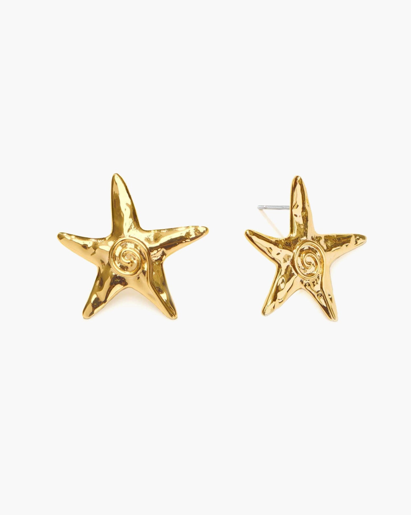 Starfish Stud Earrings in Silver