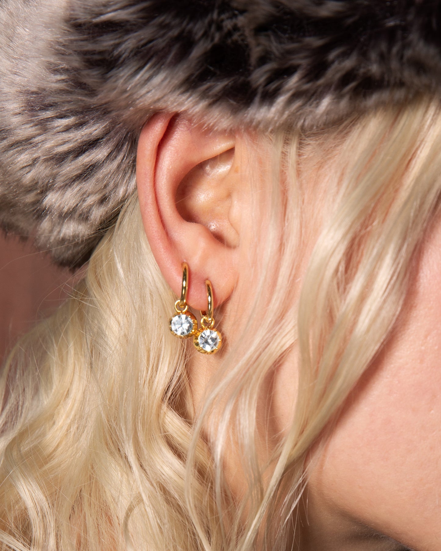 Georgian Detachable Hoop Earrings in Gold