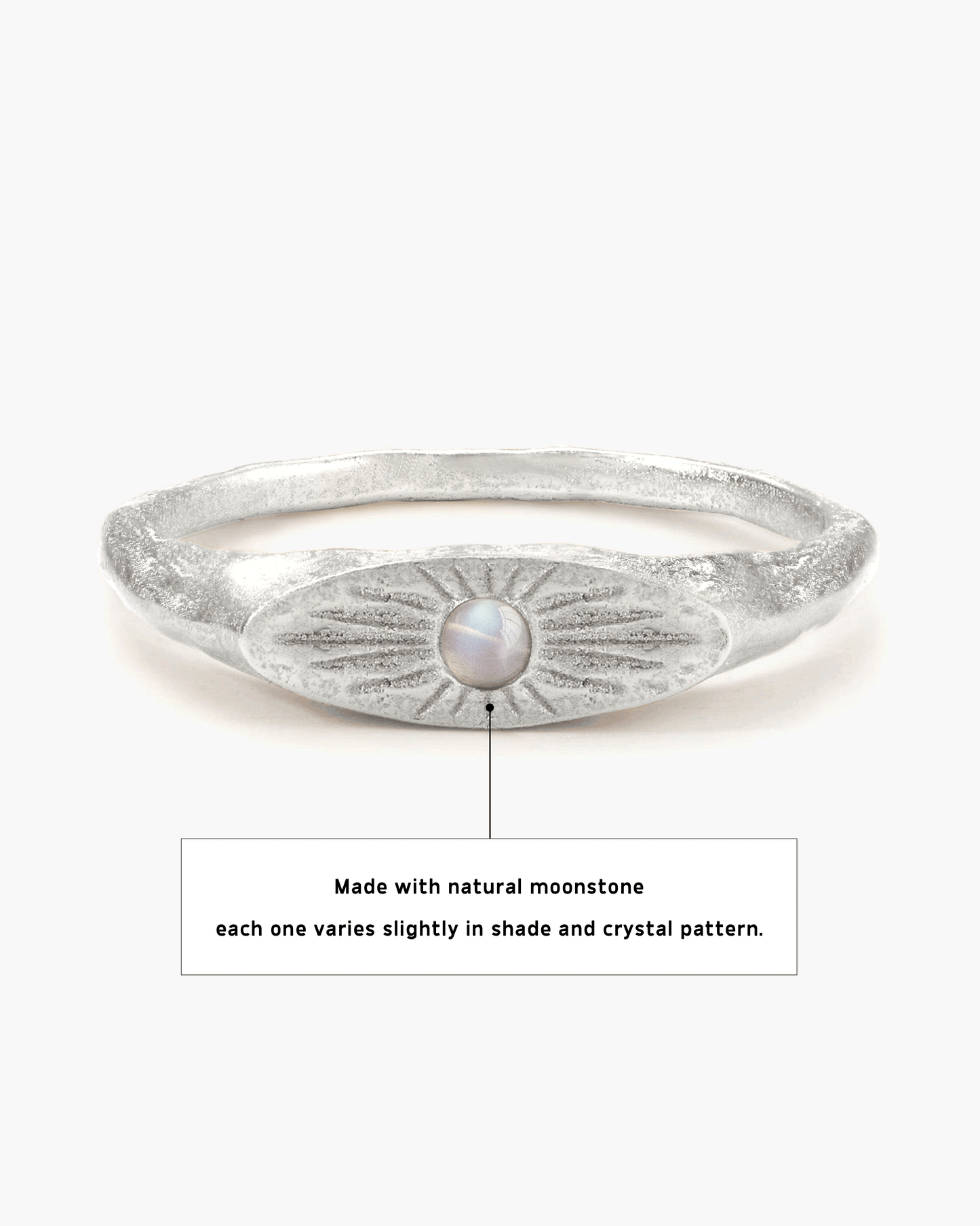 Astral Glow Ring in Silver