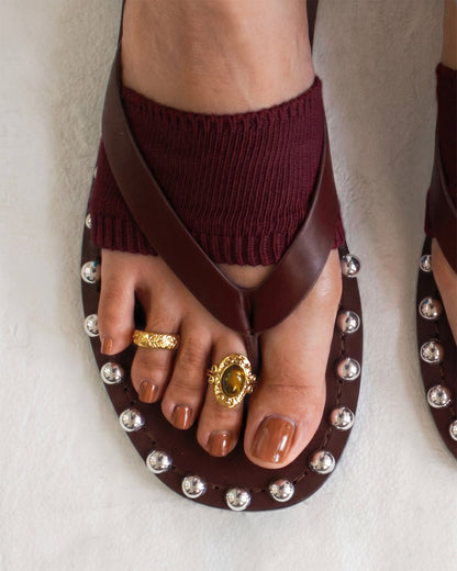 Tiger?s Eye Savannah Toe Ring