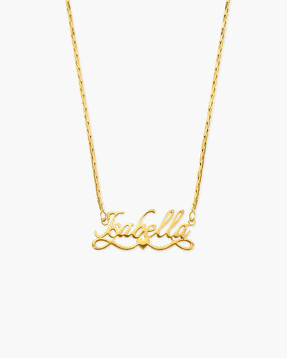 Personalized Name Necklace, Angel Wings