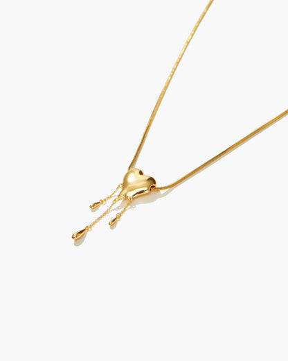 Venom¡¯s Golden Drip Heart Necklace