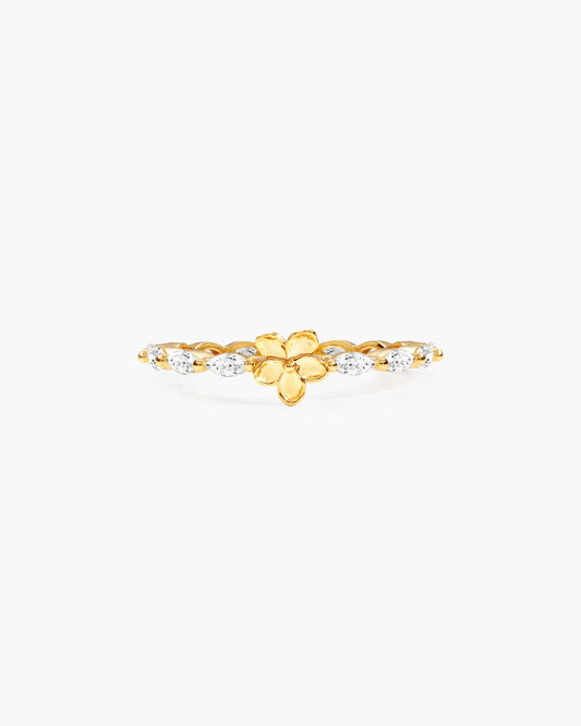 Elise Flora Marquise Ring