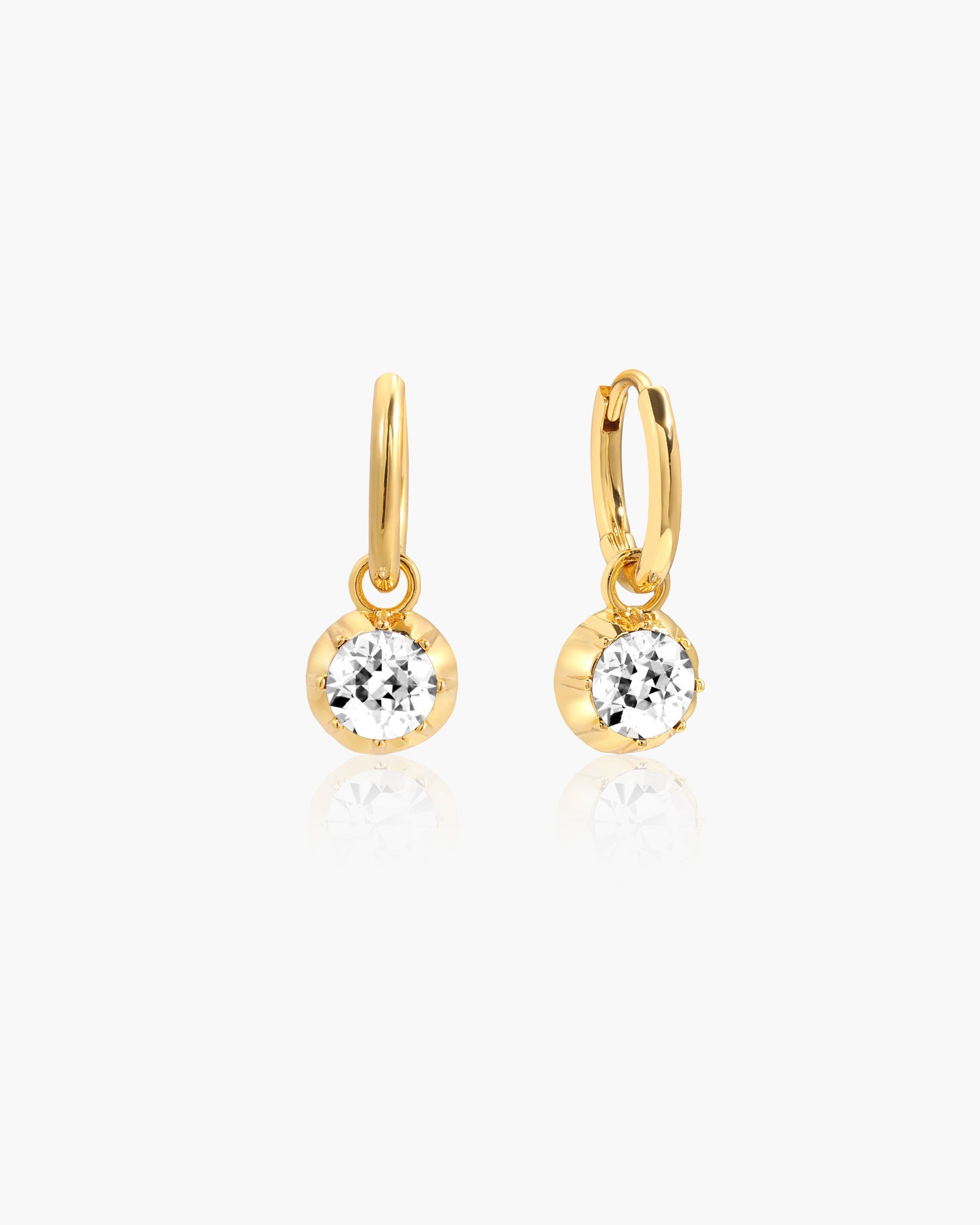 Georgian Detachable Hoop Earrings in Silver