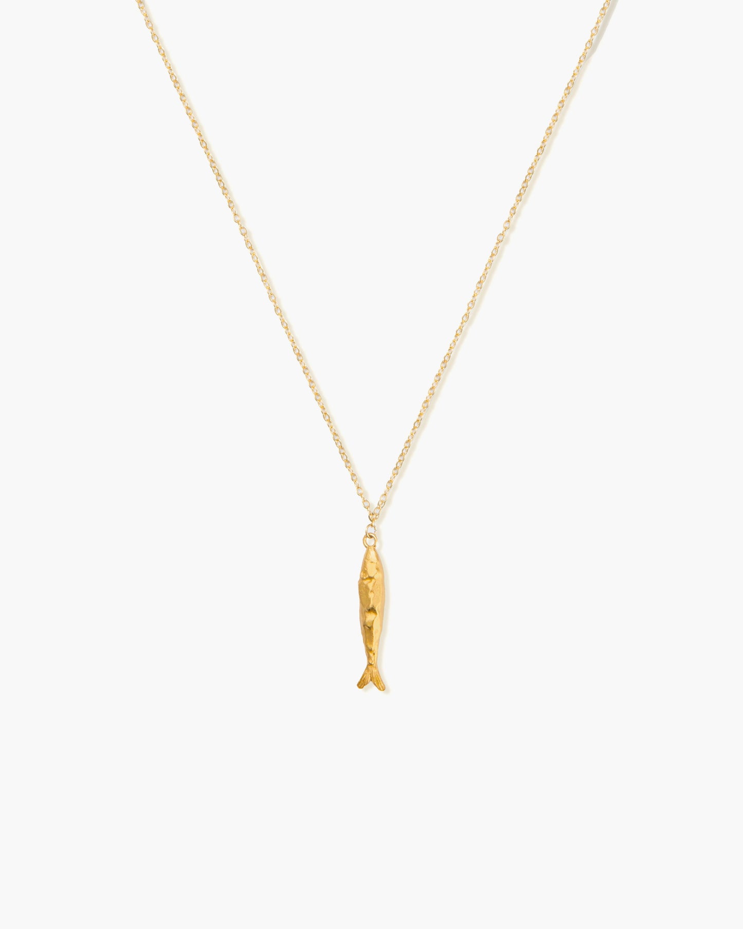 Gold Anchovy Necklace