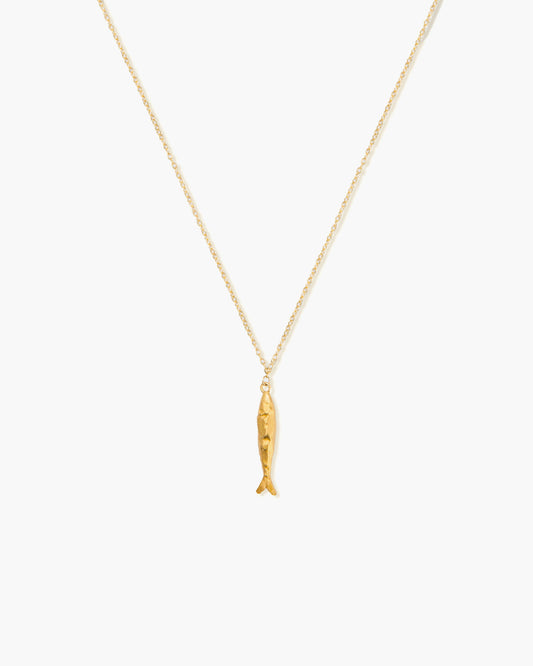Gold Anchovy Necklace