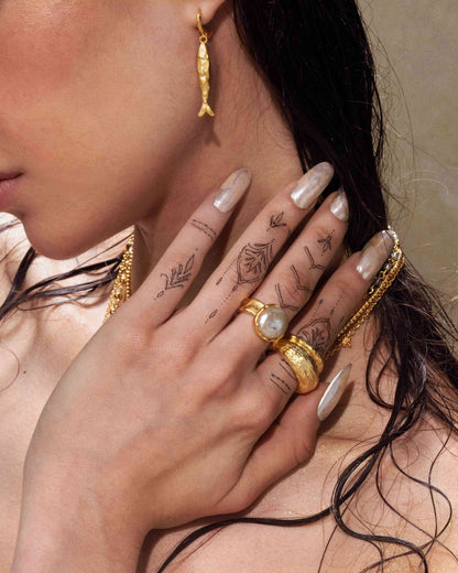 Gold Iris Ring