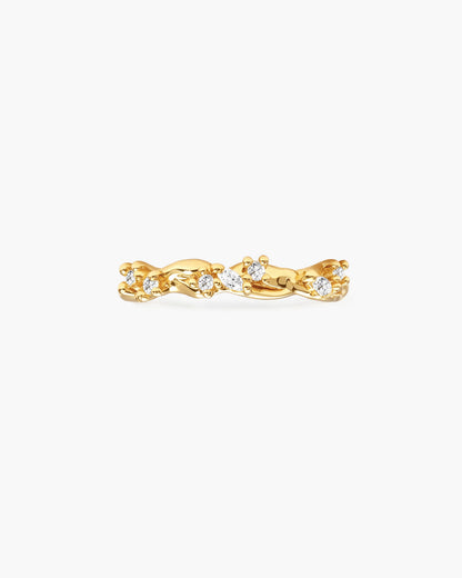 Moonlit Ivy Ring