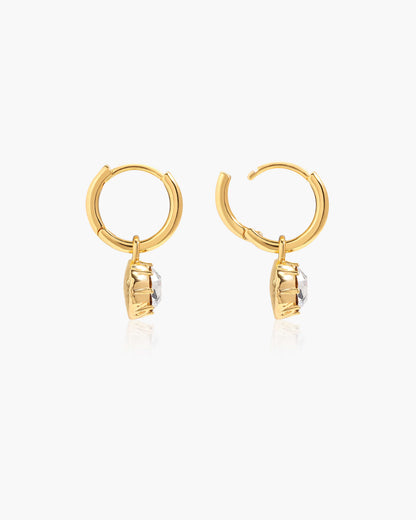 Georgian Detachable Hoop Earrings in Gold