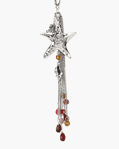 Seaside Nomad Starfish Necklace in Silver
