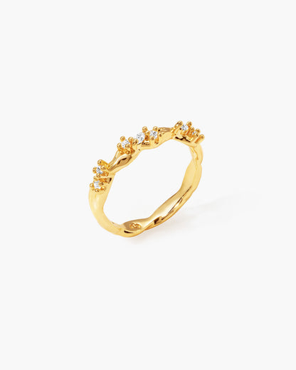 Moonlit Ivy Ring