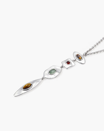 Petra Multi-Stone Drop Necklace