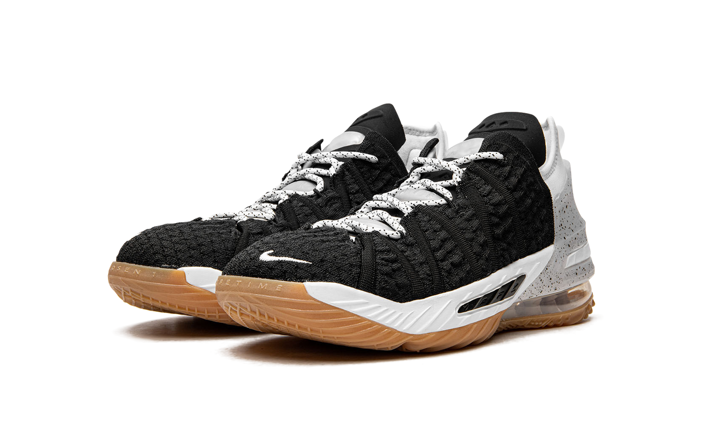 LeBron 18 GS Black White Gum CW2760 007