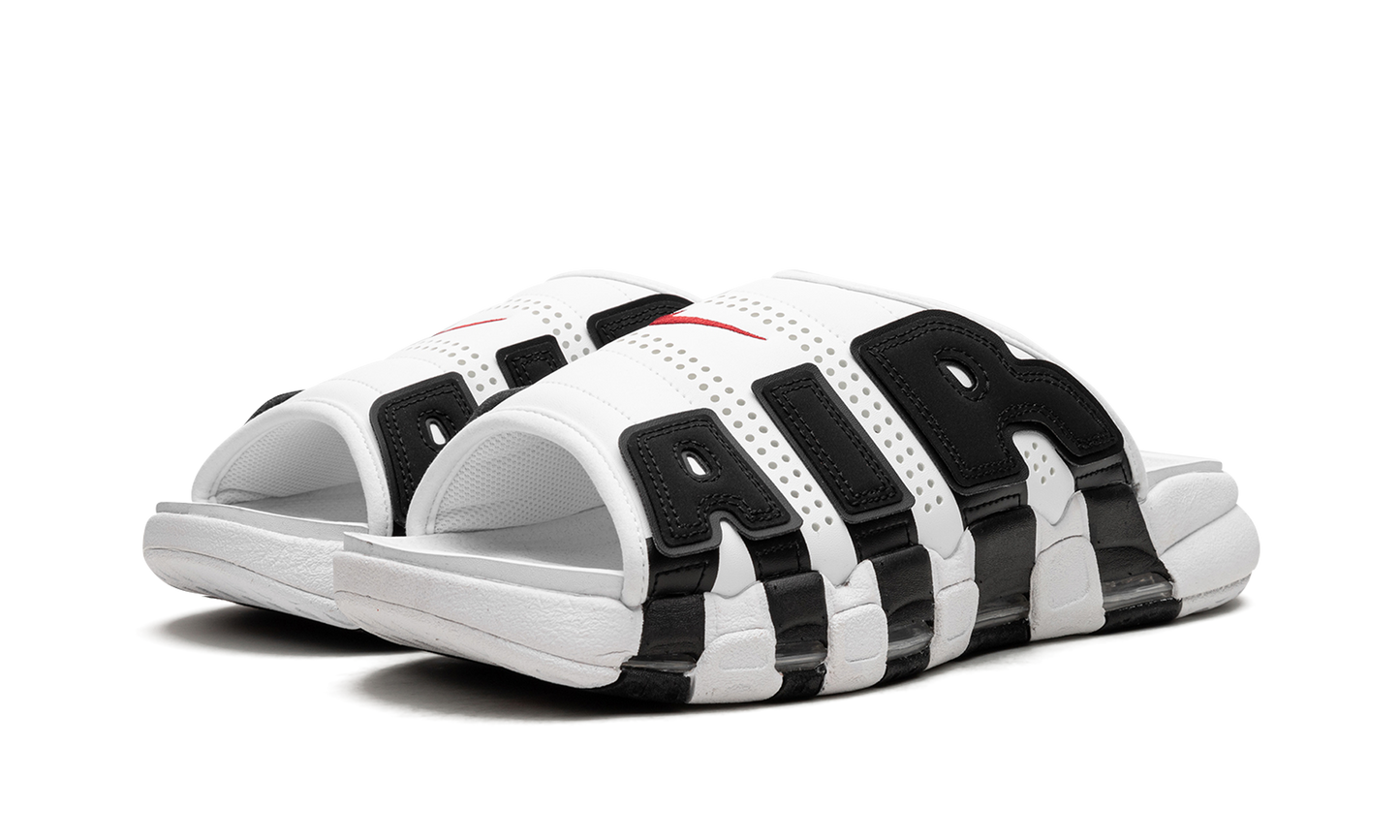 Air More Uptempo Slide NA White Black Red FB7815 100