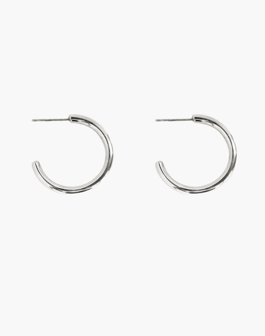 Silver 30mm Endless Hoop Earrings