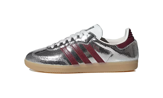 Adidas Samba OG WMNS  Silver Metallic - Shadow Red  KI9386