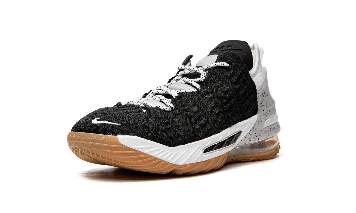LeBron 18 GS Black White Gum CW2760 007