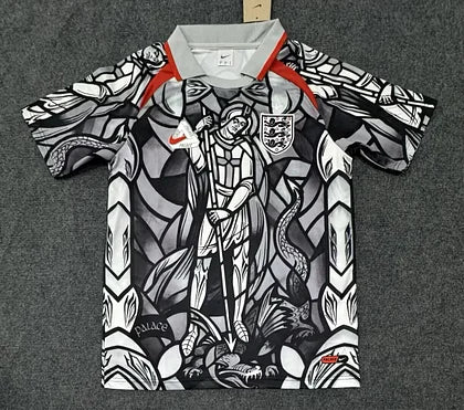 2026 England Pre-Match Collaboration Edition Grey POLO Collar Football Shirt 1:1 Thai Quality