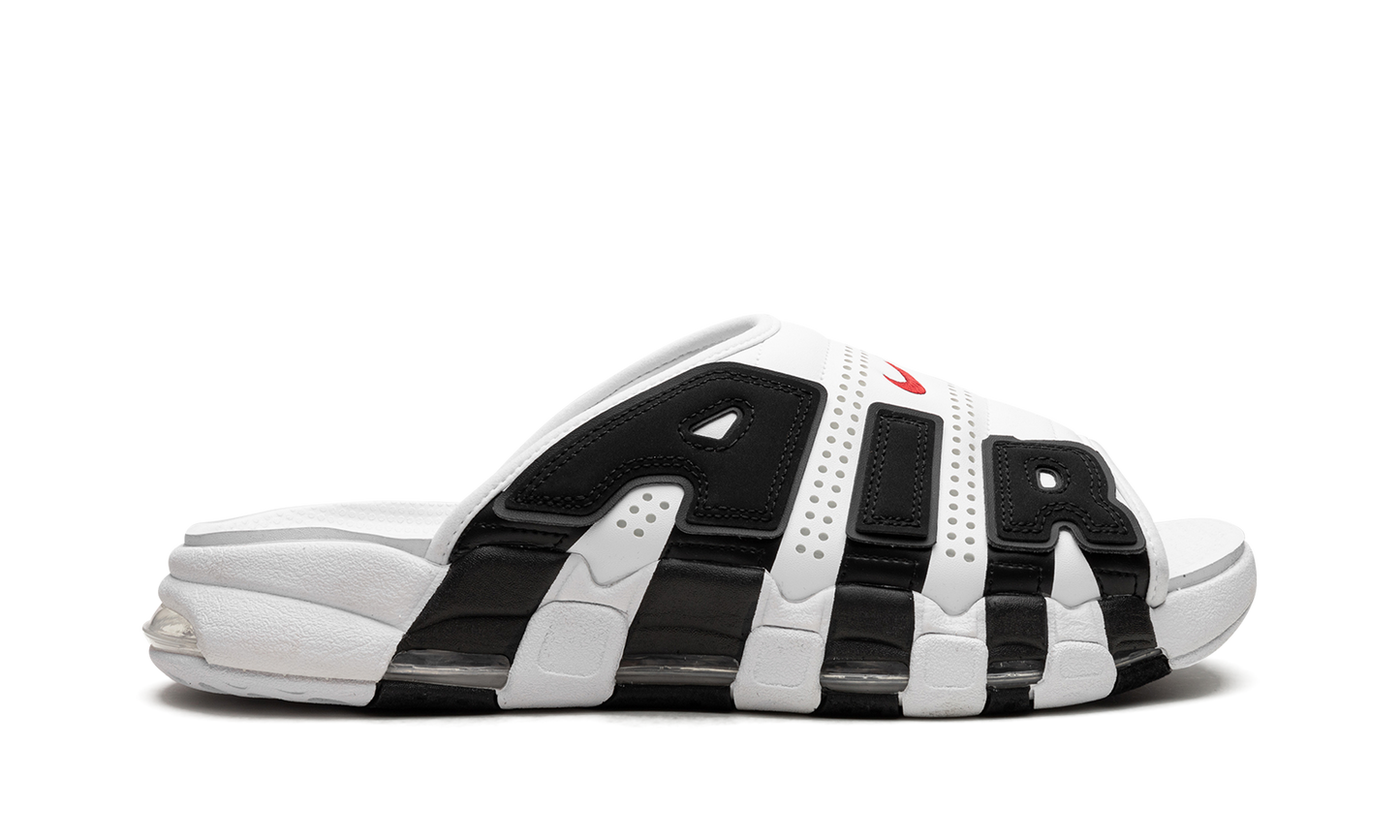 Air More Uptempo Slide NA White Black Red FB7815 100