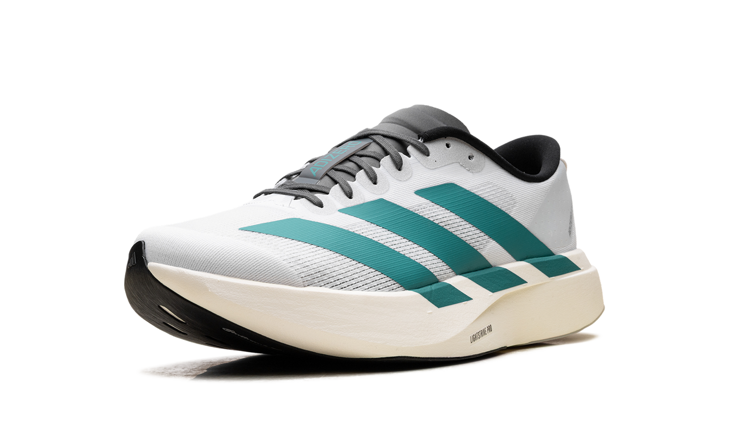 adiZero EVO SL  White Pure Teal  JS4487
