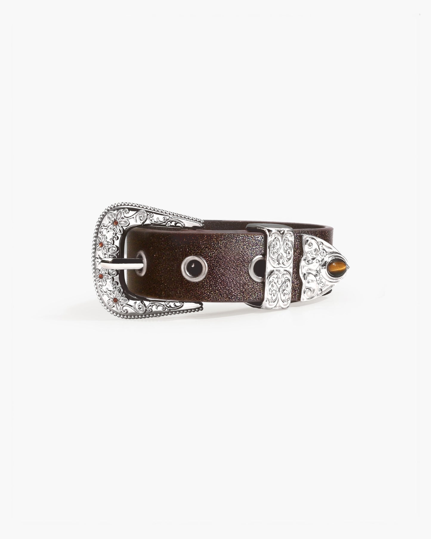 Bind Tiger¡¯s Eye Embellished Buckle Wristband