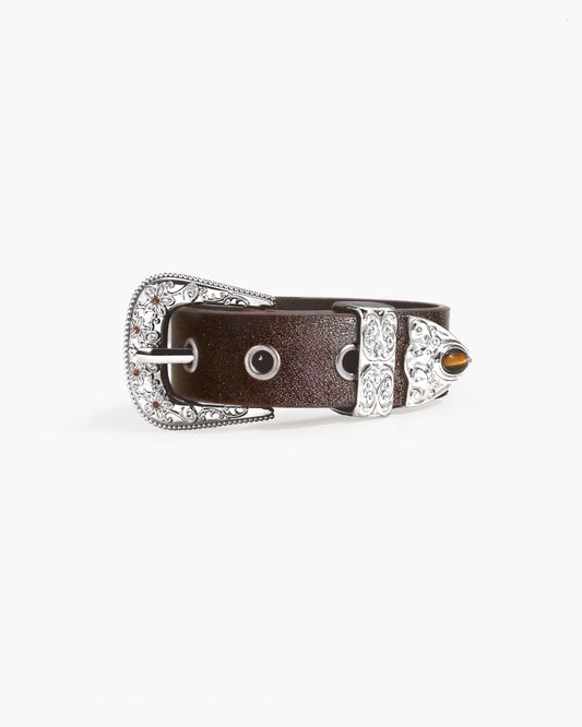 Bind Tiger¡¯s Eye Embellished Buckle Wristband