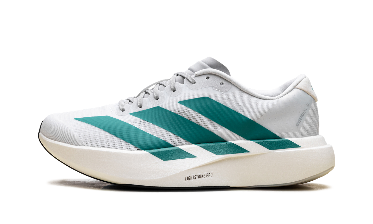 adiZero EVO SL  White Pure Teal  JS4451