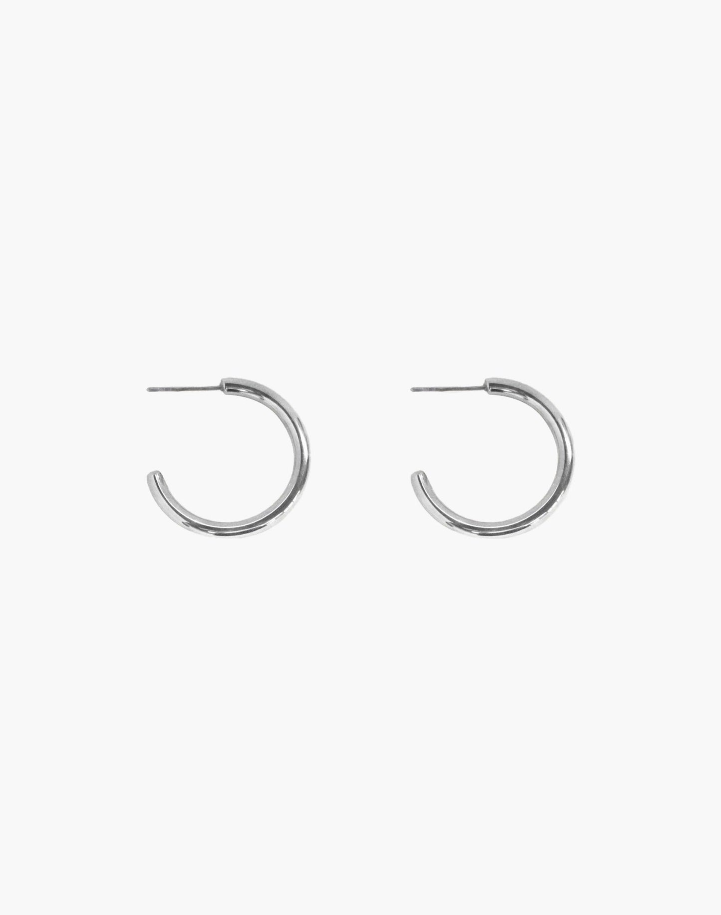 Silver 30mm Endless Hoop Earrings