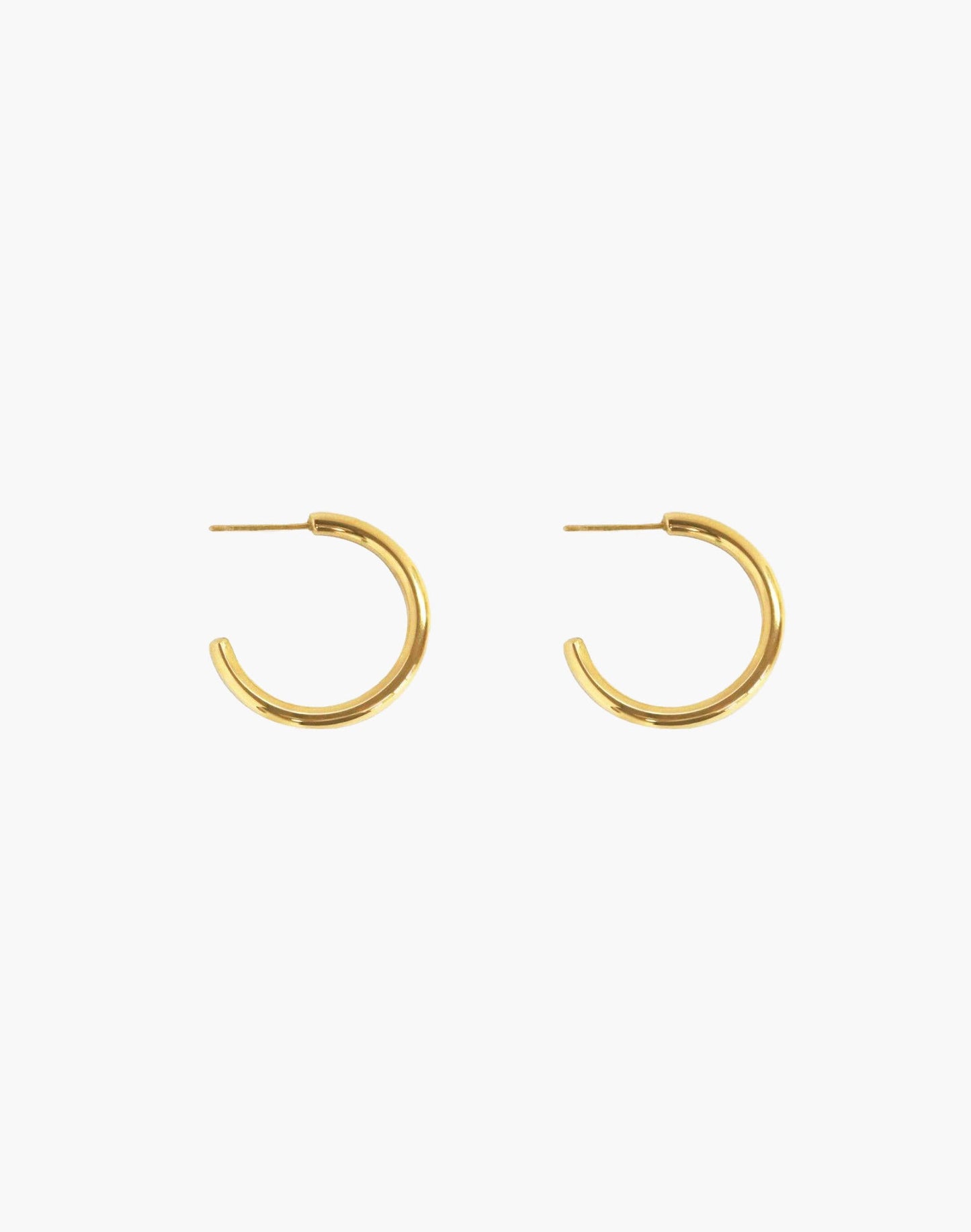 Gold 30mm Endless Hoop Earrings
