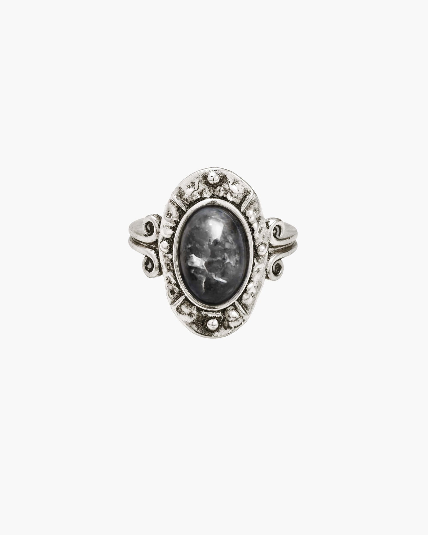 Mosswood Prehnite Ring