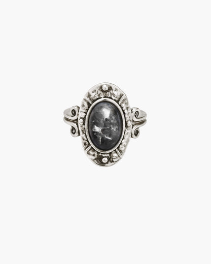 Mosswood Prehnite Ring