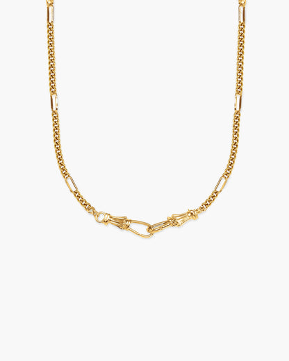 Deco Clasp Custom Charm Necklace