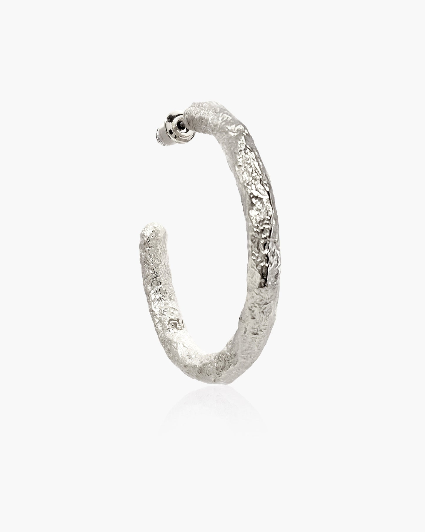 Jenny Large Hoop Earrings in Silver