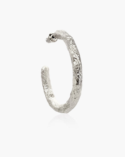 Jenny Large Hoop Earrings in Silver