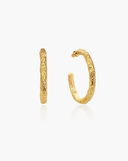 Jenny Large Hoop Earrings in Silver
