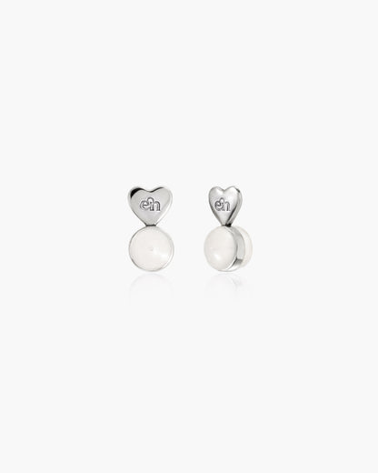 Silver Heart-shaped Earring Back Lifters