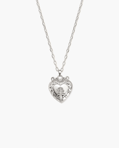 Isabela Locket Necklace in Silver