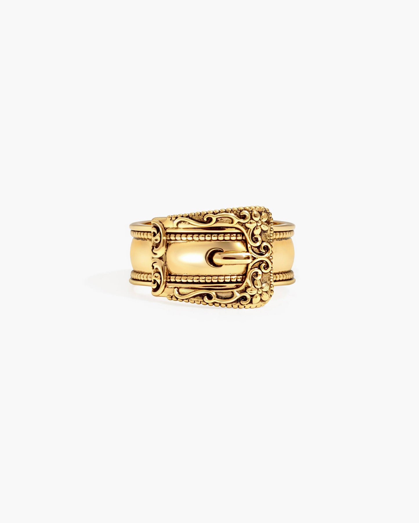 Mojave Buckle Belt Ring in Gold