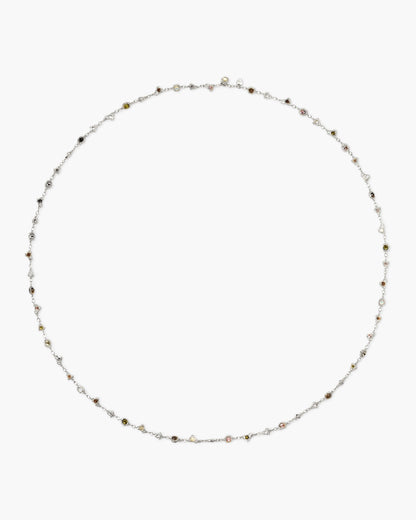 Prism Crystal Long Chain in Silver