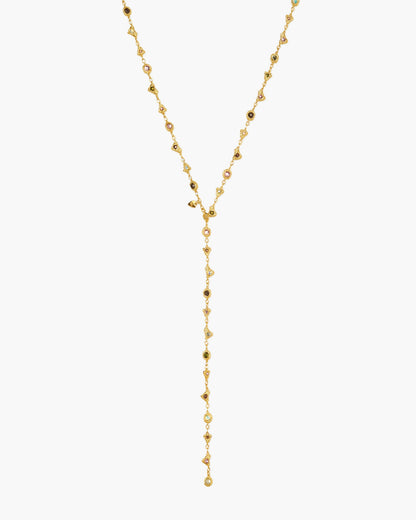 Prism Crystal Long Chain in Silver