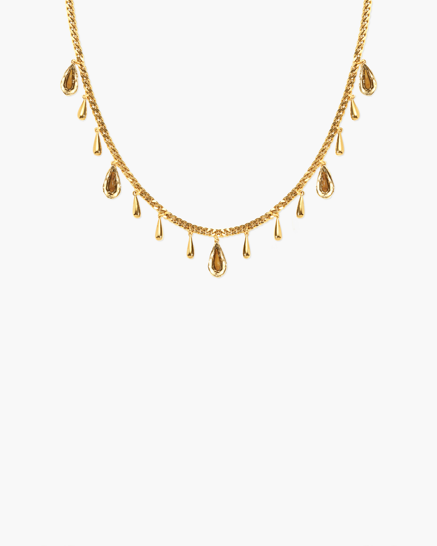 Second Skin Detachable Layered Snake Coin Necklace