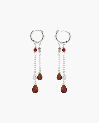 Silent Drop Earrings in Silver