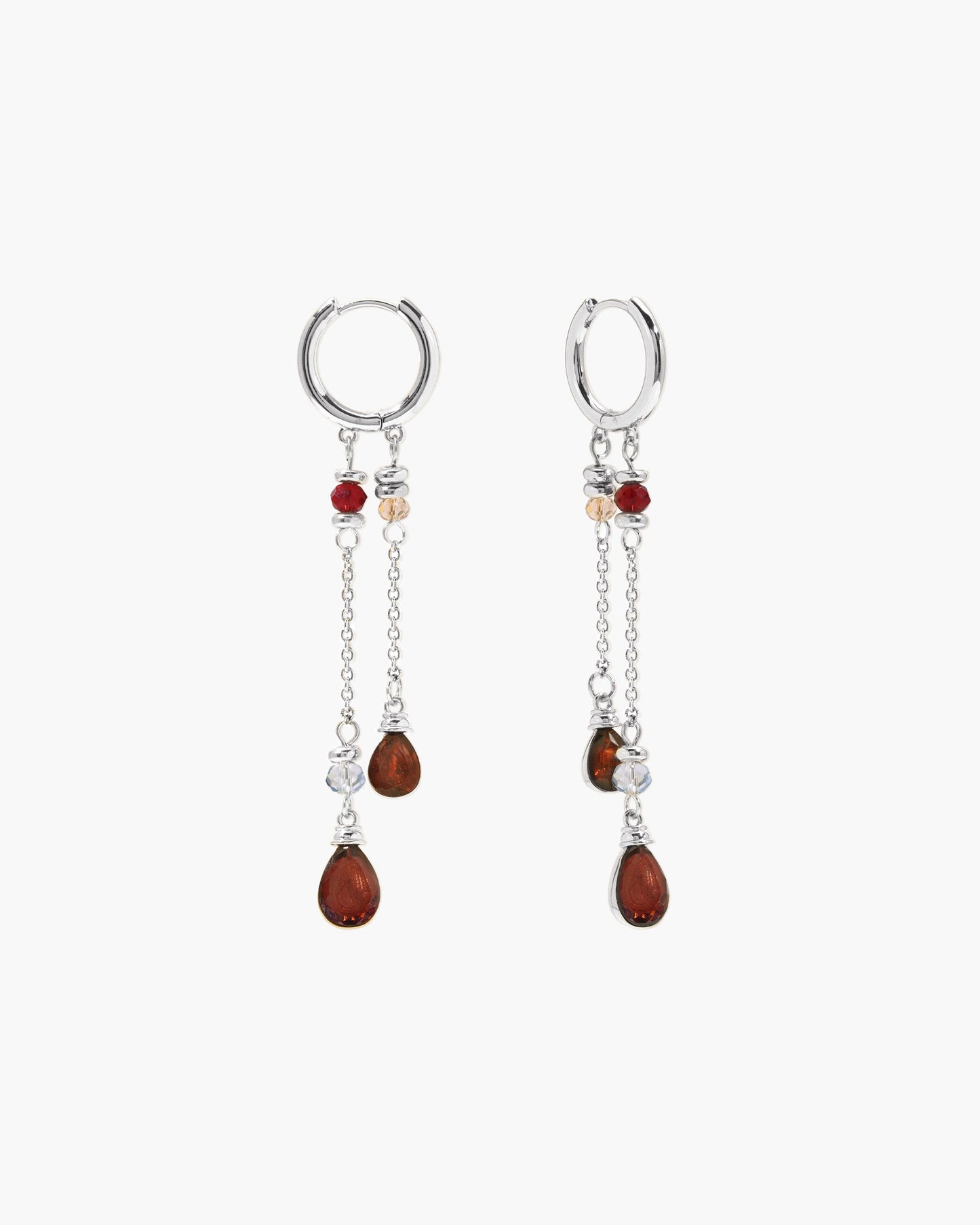 Silent Drop Earrings in Silver