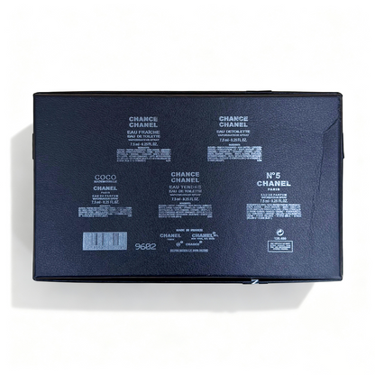 Chanel sample set of five items in a black box