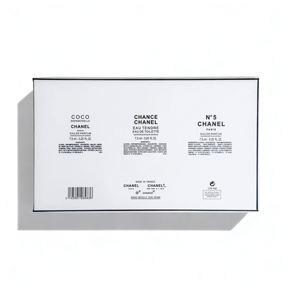 Chanel white box sample set of three